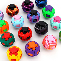 Vashine - Juguete Antiestrés con Forma de Bola Mecánica Transformable Impresa en 3D, Spinner para Aliviar el Estrés, TDAH, Regalo Creativo Impreso en 3D