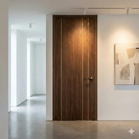 Portes d'entrée en bois massif sur mesure pour projets de construction de maisons modernes