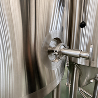 Fermenteur conique isobare à double enveloppe en acier inoxydable 50L/100L/200L pour la production de bière et la transformation des boissons et du vin