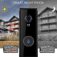 Sonnette vidéo intelligente WIFI 1080P avec carillon, compatible avec l'application Tuya/Smart Life, caméra de sonnette