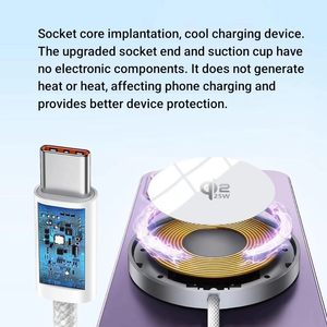 Chargeur sans fil ultra-fin à charge rapide avec logo personnalisé <span class=keywords><strong>25W</strong></span>, chargeur universel pour téléphones avec câble Type-C QC3.0 - Product Image 1