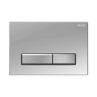 Plaque de chasse d'eau noire de luxe avec boutons en nickel brossé, compatible Geberit