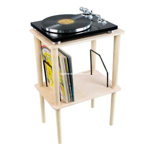 Soporte/Estante <span class=keywords><strong>de</strong></span> Almacenamiento <span class=keywords><strong>para</strong></span> <span class=keywords><strong>Discos</strong></span> <span class=keywords><strong>de</strong></span> <span class=keywords><strong>Vinilo</strong></span> y Tocadiscos, <span class=keywords><strong>de</strong></span> Madera Natural <span class=keywords><strong>de</strong></span> Cottonwood, Autoensamblable, en Oferta - Product Image 3