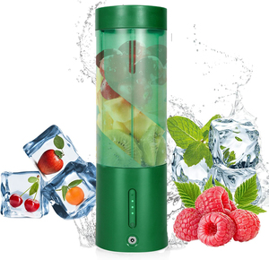 Mini mixeur-blender portable USB rechargeable en acier inoxydable 450 ml à 6 lames, multifonctionnel, pour fruits, idéal pour l'extérieur, marque distributeur - Product Image 2