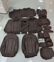 Housses de siège auto personnalisées pour les séries 7, 5, 3, 1, X5, X3, X1, E46, E90, E60, F30, F10, E39 - Accessoires complets pour 5 sièges - Cuir de luxe