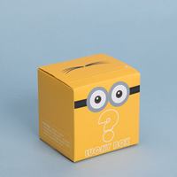 Boîte cadeau avec LOGO personnalisé, personnage de dessin animé mignon, boîte d'emballage de bijoux de papeterie de dessin animé, mini boîte cadeau, nouvelle collection 2022