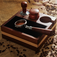 Boîte à café carrée en acier inoxydable, design haut de gamme, écologique, minimaliste, pour usage commercial et domestique, avec couleurs assorties, pour espresso