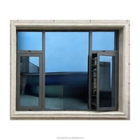 Ventana Abatible de Aluminio Resistente a Huracanes, Doble Acristalamiento, Aislamiento Térmico, Insonorizada, Eficiente Energéticamente, AS2047, para Viviendas