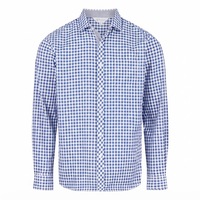Kemeja Unisex Hitam Lengan Panjang Bahan Rajut Waffle Lembut, Anti Kusut, Bernapas, Kasual, Bisnis, Kantor, Kancing