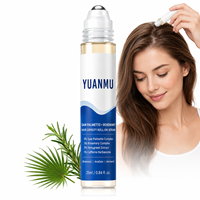 Sérum Roll-on Bio à Marque Blanche pour la Densité Capillaire au Palmier Nain et au Romarin, Redensyl, Anagain, Caféine, Soin du Cuir Chevelu, Repousse des Cheveux