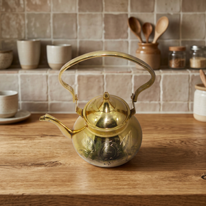 Théière en laiton massif - Product Image 1