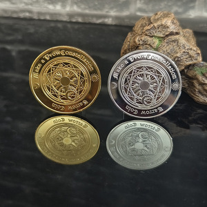 Gold Silver Brass Copper 3D Metal Logo Token Coin Souvenir Personalised Challenge Coin Commemorative Stamping Metal Craft