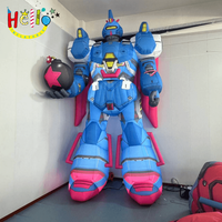 Maskot Robot Tiup Raksasa Karakter Mecha Sci-Fi Dekorasi Taman Hiburan Acara Luar Ruangan