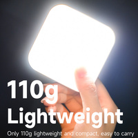 Lumière LED RGB à attraction magnétique pour vlog et photographie, température de couleur réglable 3000K-9900K, contrôle par bouton et clip, batterie 2000mAh