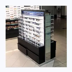 High End Eyewear Sunglasses Display Fixture Floor Display Cabinet Showcase Sunglasses Display Counter