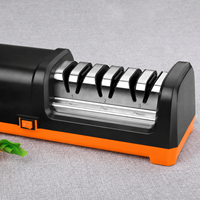 TOALLWIN Affûteur de couteaux électrique professionnel 3 étapes à diamant, machine d'affûtage de couteaux de cuisine, outil d'affûtage électrique
