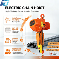 Palans électriques à chaîne de type fixe pour fournisseurs OEM, 1t, 2t, 3t, tête fantôme, protection IP54, télécommande filaire pour levage par grue