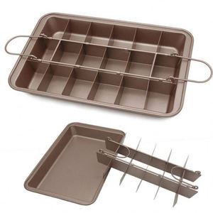 Sartén dorada de acero al carbono para hornear pasteles, con divisor, utensilios para hornear pasteles - Product Image 3