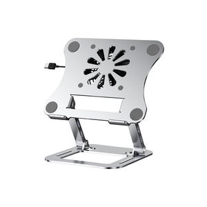 Support pliable réglable en alliage d'aluminium pour ordinateur portable avec <span class=keywords><strong>ventilateur</strong></span> de refroidissement pour tablette <span class=keywords><strong>PC</strong></span> de 10 à <span class=keywords><strong>17</strong></span> <span class=keywords><strong>pouces</strong></span> - Product Image 1