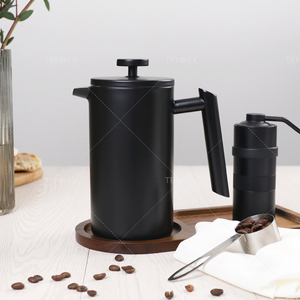 Presse <span class=keywords><strong>à</strong></span> café <span class=keywords><strong>isotherme</strong></span> Tenrey en acier inoxydable avec poignée ergonomique - Product Image 4