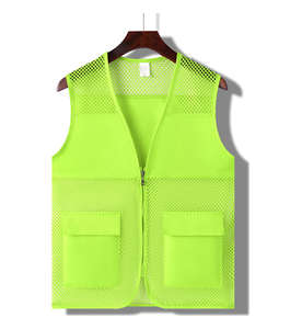 Gilet de travail unisexe respirant en résille à deux poches pour événements caritatifs, supermarchés, patrouilles scéniques et services communautaires - Product Image 4