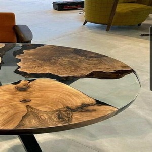 High End Handmade Epoxy Resin River <b>Table</b> Solid <b>Walnut</b> Wood Dining <b>Table</b> Customizable Luxury Furniture for Modern Home Office - Product Image 4
