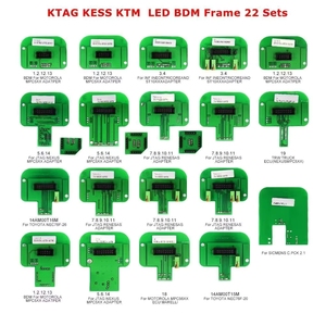 ZYSY 22 Pièces Adaptateurs Complets LED BDM Frame Dimsport Probe Fgtech 100 Tool - Product Image 3