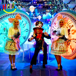 Costumi Gonfiabili da Palcoscenico per Bambini, Orologio Gonfiabile Illuminato a LED per Decorazioni Festa a Tema <span class=keywords><strong>Alice</strong></span> <span class=keywords><strong>nel</strong></span> <span class=keywords><strong>Paese</strong></span> delle <span class=keywords><strong>Meraviglie</strong></span> - Product Image 2