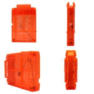 Recharger les magazines Clip avec 6 pinces à balles souples en plastique de capacité de fléchettes pour pistolet jouet - Product Image 5