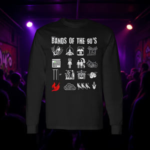 T-shirt blanc à manches longues des groupes de rock alternatif des années 90 - Product Image 3