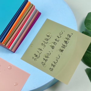 Vintage Sticky Notes Square Simple 3*3 Inch Self Adhesive <b>Memo</b> <b>Pad</b> clear Sticky Notes Transparent Good-looking - Product Image 2