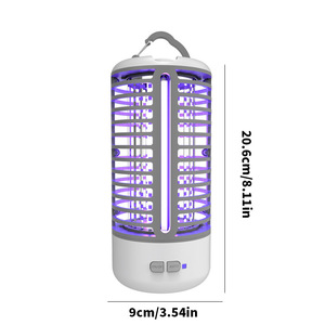 Matamosquitos Recargable Saijzek de Alta Eficacia con Lámpara LED, Trampa para Moscas Portátil para Interiores/Exteriores y Camping - Product Image 5