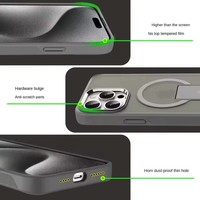 2024 nouveau luxe magnétique mat téléphone étui pour iphone 11 12 13 14 15 16 pro max Plus support de Table support housse de protection