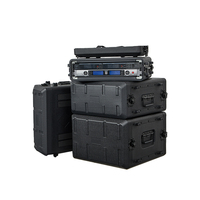 Usine directe PE matériel 15 pouces DJ Rack Shell amplificateur mélangeur 2U 3U 4U 6U cas de vol avec Microphone mousse intérieur inclus