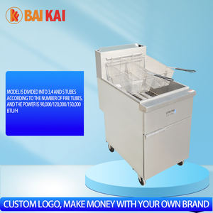 Friteuses commerciales à 5 brûleurs, équipement de cuisine, friteuse industrielle, machine à frire au gaz - Product Image 3