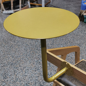 Petite <span class=keywords><strong>table</strong></span> murale dorée de style nordique pour magasin de desserts au lait de thé pour les zones de loisirs d'hôtel chez l'habitant - Product Image 3
