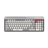 Clavier d'ordinateur portable sans fil rechargeable 2.4G USB 2.0, fin, avec touches chocolat, taille 80%, support de téléphone en plastique standard, portée 10m, neuf d'usine