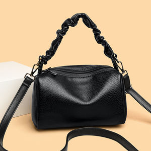 Bolso de Hombro de PU con Patrón Geométrico Vintage para Mujer, con Cierre de Cremallera y Forro de Poliéster, Modelo 288 - Para Todas las Temporadas - Product Image 4