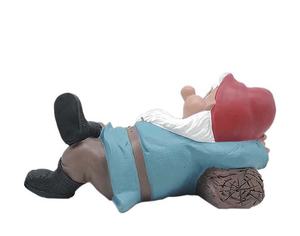<strong>Garden</strong> <strong>Gnome</strong> Statue <strong>Large</strong> Funny <strong>Gnome</strong> Lounging on the Stake Knomes <strong>Garden</strong> Decorations Outdoor Resin 12 Inch Christmas Lawn Decor - Product Image 3