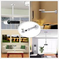 Soporte retráctil para cámara de seguridad, ajustable de 60-120 cm, de metal, para exteriores/interiores, soporte telescópico universal para cámara de vigilancia.