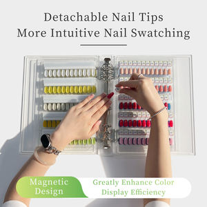 Libro de acrílico transparente al por mayor, herramienta de exhibición de manicura magnética, tabla de colores de uñas, libro para Esmalte de colores de uñas, Gel Show - Product Image 6