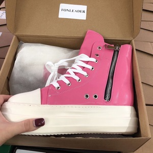 Botas-militares-us Newest Fashion Red Ladies Chunky Platform Sepatu <b>Ankle</b> Height Women Winter Boots - Product Image 6