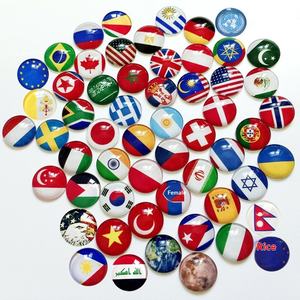 2026 Bestseller Flaggenbrosche für Fußball-Werbung, Klebeverzierung, Gedenk-Elektroplattiertes Metallabzeichen - Product Image 1