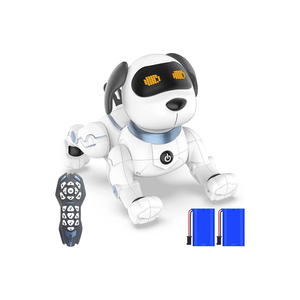 Touch Sensor RC Programmable AI <b>Smart</b> Dog <b>Remote</b> <b>Control</b> Robot ABS Plastic Body 3M Range Light Sound for Kids-Educational Toy - Product Image 1