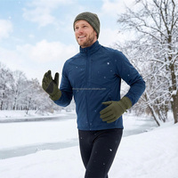 Gants de sport d'hiver en polyester pour activités de plein air, gants de ski alpin et de snowboard à doigts entiers, isolés thermiquement, antidérapants, compatibles avec les écrans tactiles, gris