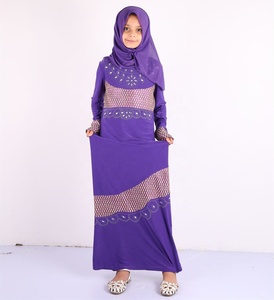 Ramadan Eid Mubarak ragazze bambini Abaya turchia abito musulmano caftano Dubai arabo Hijab vestito Abaya bambini abbigliamento islamico etnico - Product Image 2