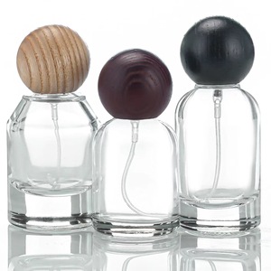 Round Clasp <b>Perfume</b> Empty Bottle Thick Bottom Crystal White Glass Bottle 30ml Sample Spray Bottle Fine Mist Refillable <b>Container</b> - Product Image 4