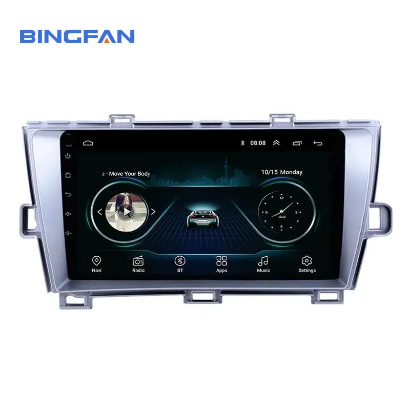 9 "Pantalla táctil Android 9,0 navegación GPS para Toyota Prius LHD 2010-2015 auto Radio estéreo reproductor Multimedia