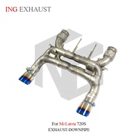 Échappement Catback ING SUS304 à fixation directe pour McLaren 720S 4.0L V8 M840T 2017-2023 |   Système audio double X-Pipe style F1