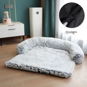 Cama de Lujo para Perros Grandes, Moderna, Portátil, para Todas las Estaciones, Diseño Rectangular con Forma de Pata, Felpa Larga, Calefactable, Desmontable - Product Image 5